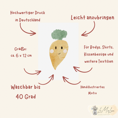 Bügelbild Ostern Möhre
