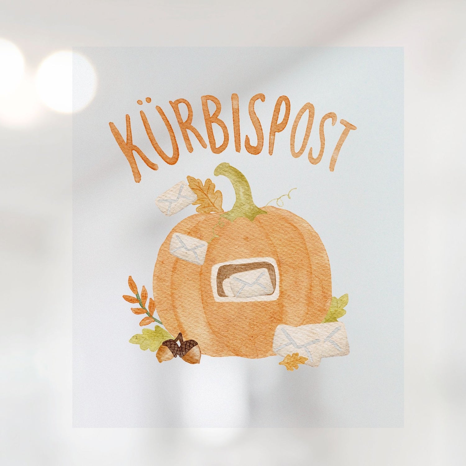 Bügelbild Kürbispost