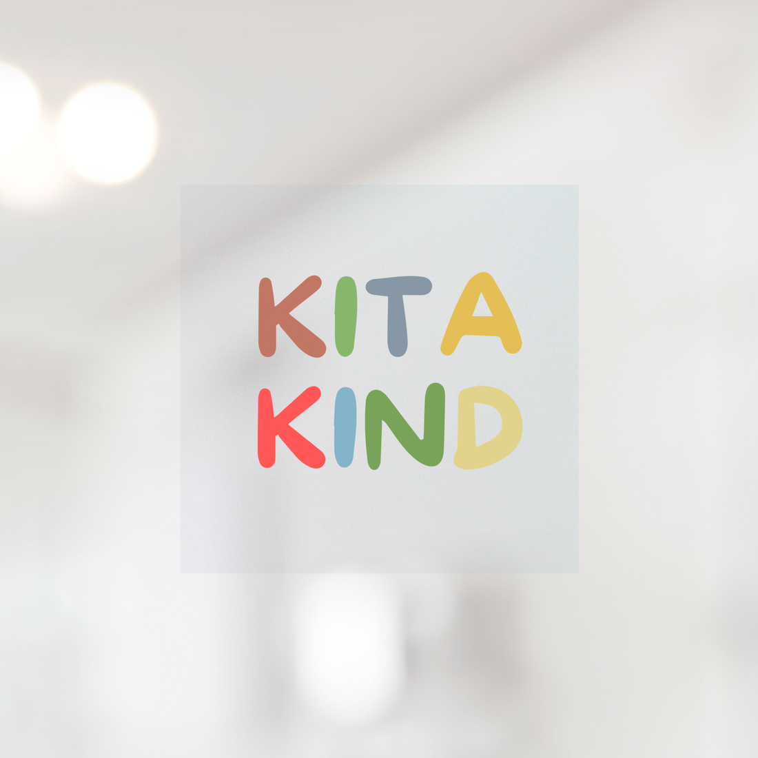 Bügelbild Kitakind in 2 Größen und Varianten
