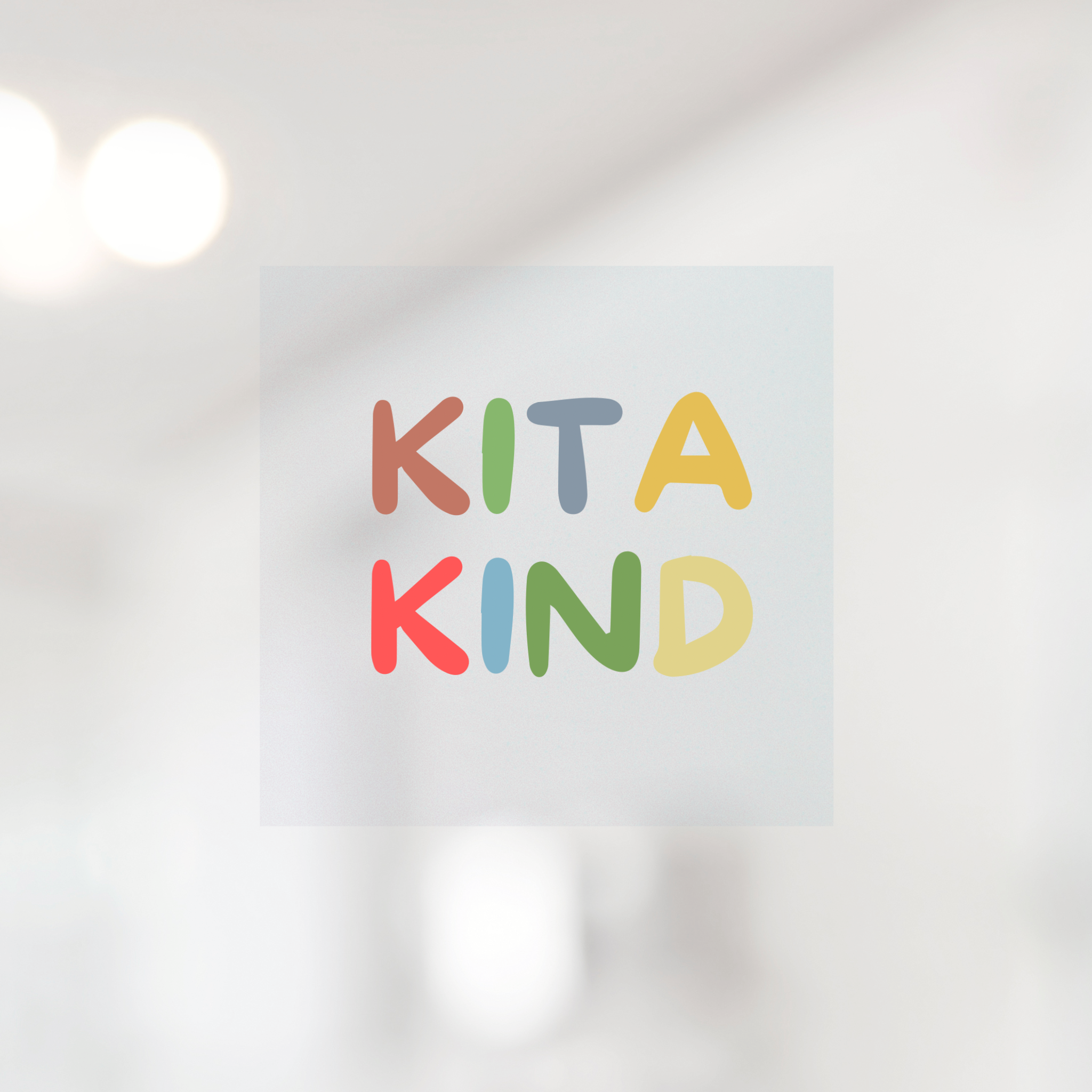 Bügelbild Kitakind in 2 Größen und Varianten