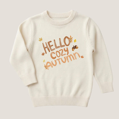 Bügelbild Hello cozy season oder hello cozy autumn