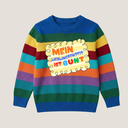 Bügelbild Mein Lieblingsoutfit ist bunt Statement