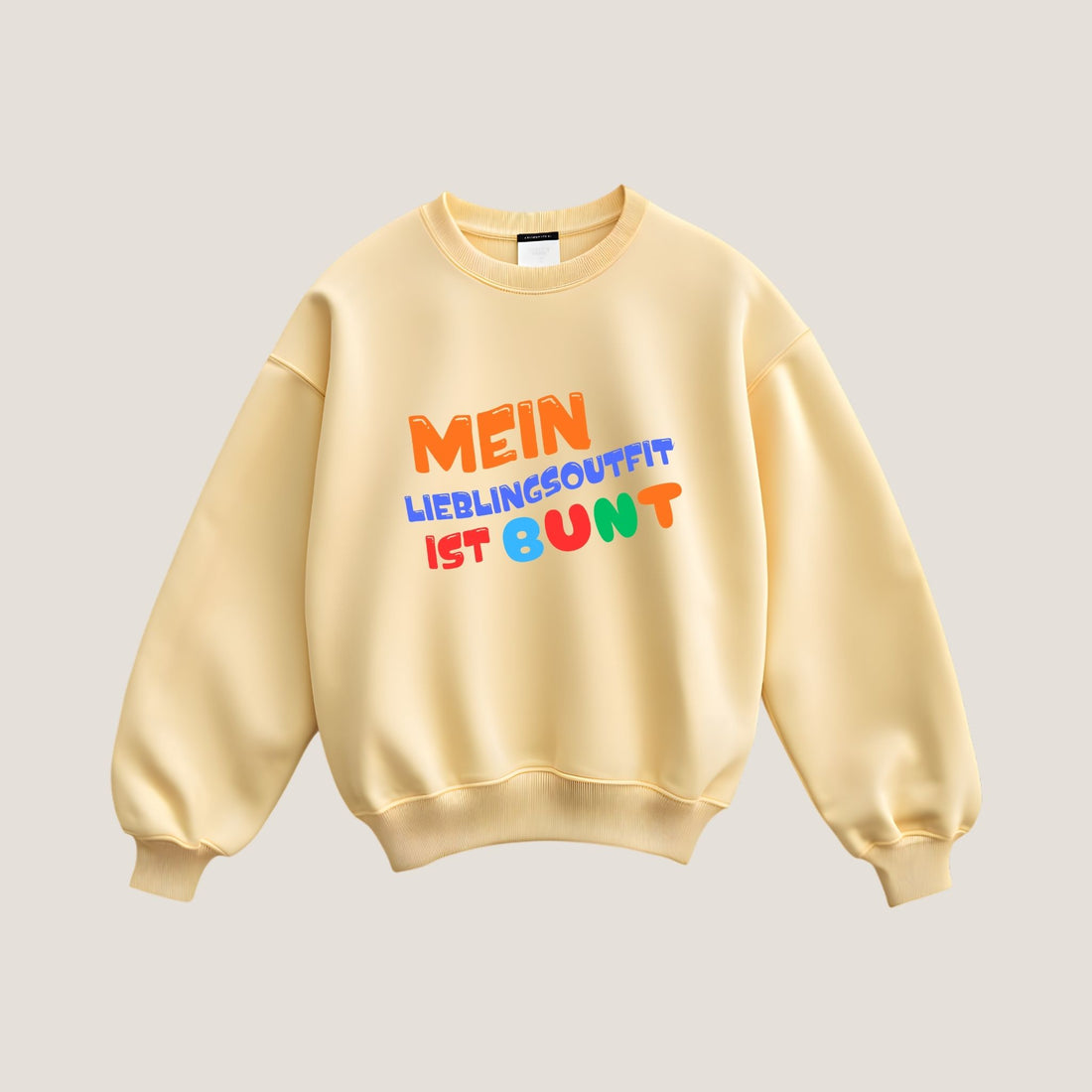Bügelbild Mein Lieblingsoutfit ist bunt