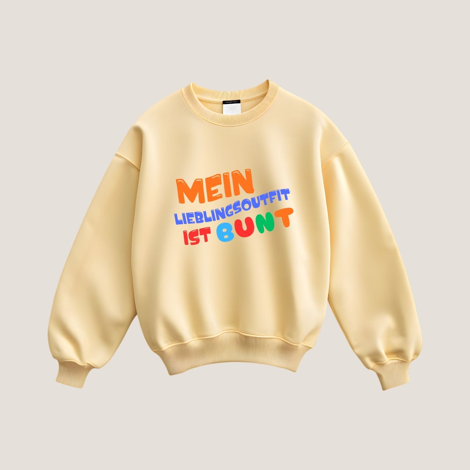 Bügelbild Mein Lieblingsoutfit ist bunt
