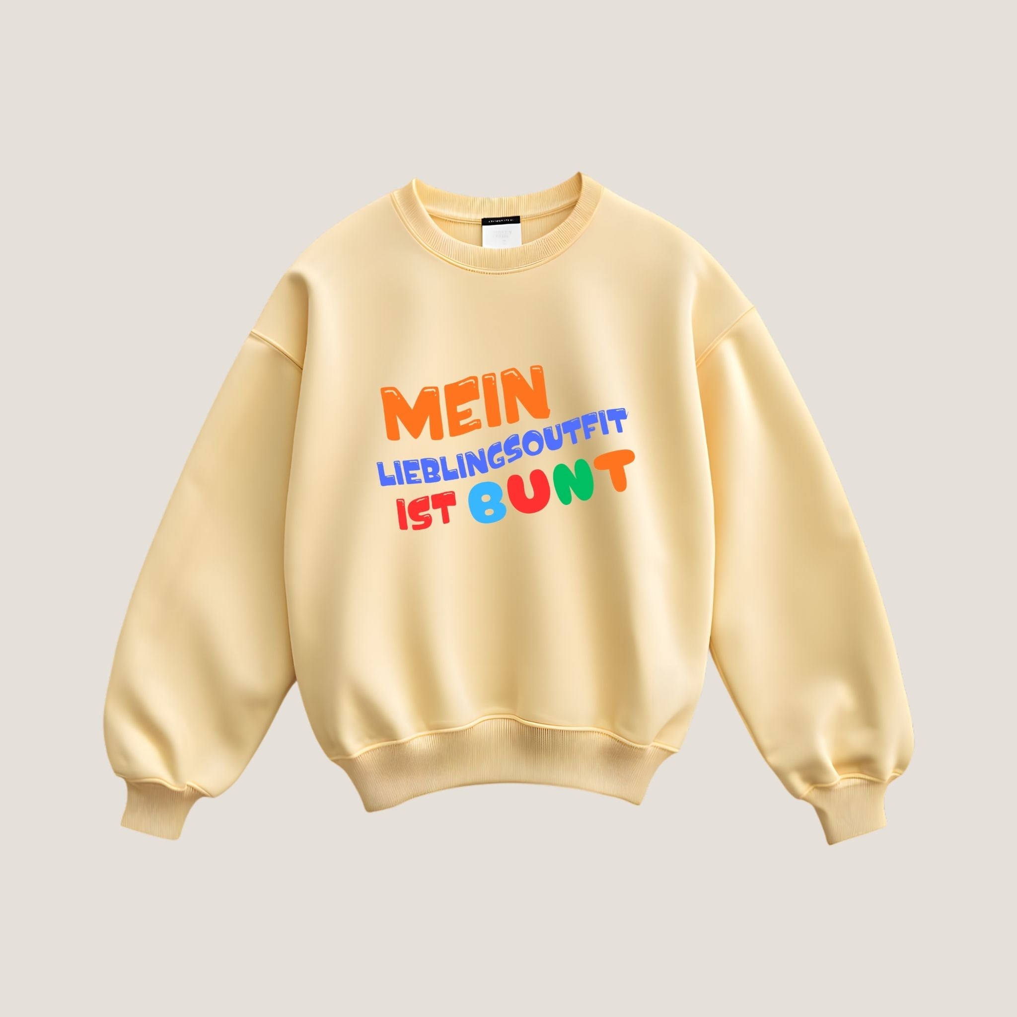 Bügelbild Mein Lieblingsoutfit ist bunt