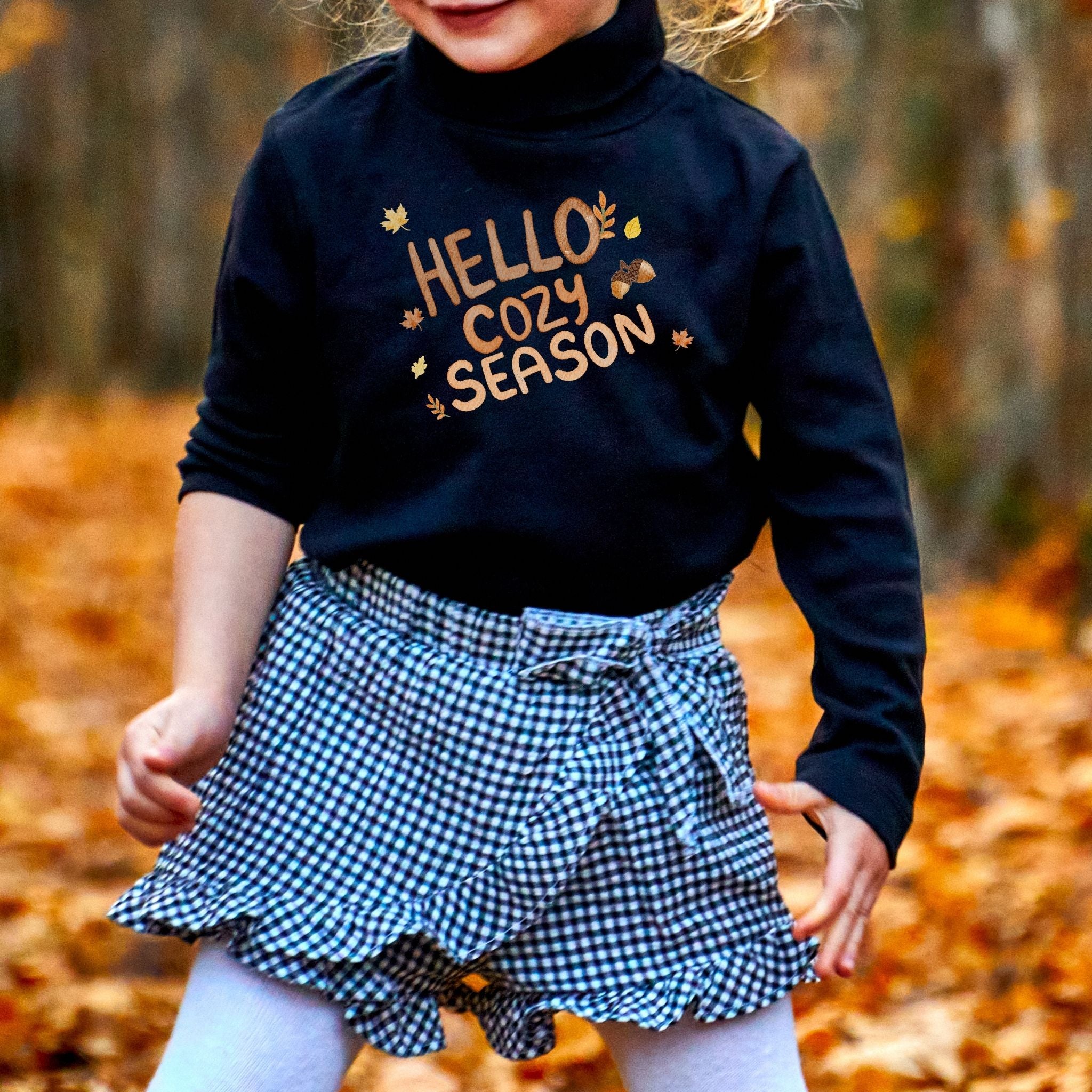Bügelbild Hello cozy season oder hello cozy autumn