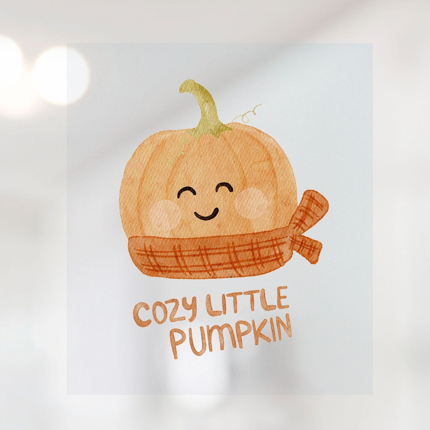 Bügelbild Cozy little Pumpkin in 2 Größen