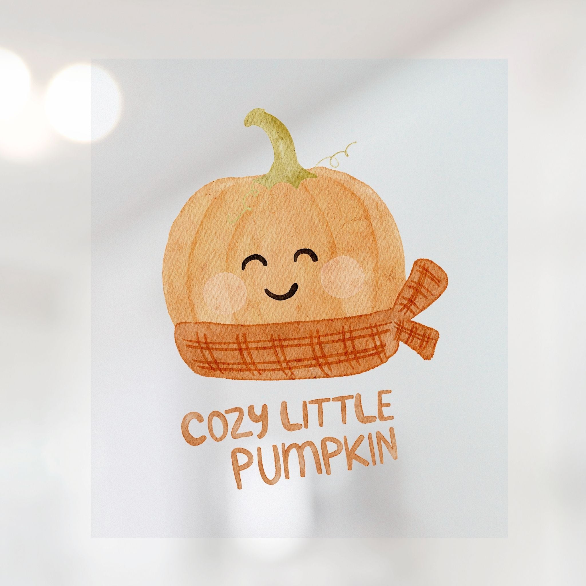 Bügelbild Cozy little Pumpkin in 2 Größen