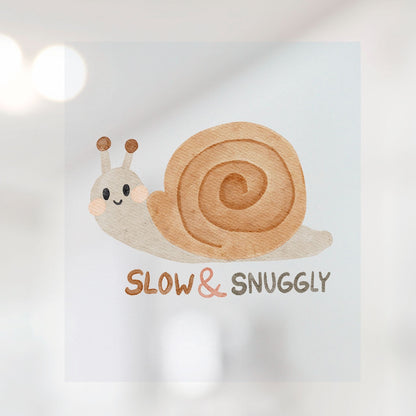 Bügelbild Schnecke slow and snuggly