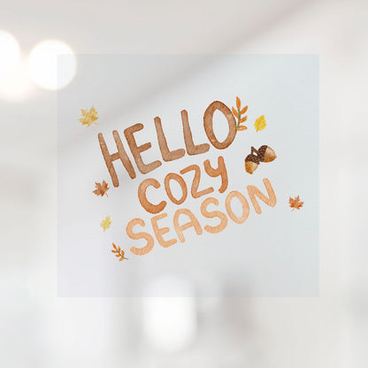 Bügelbild Hello cozy season oder hello cozy autumn
