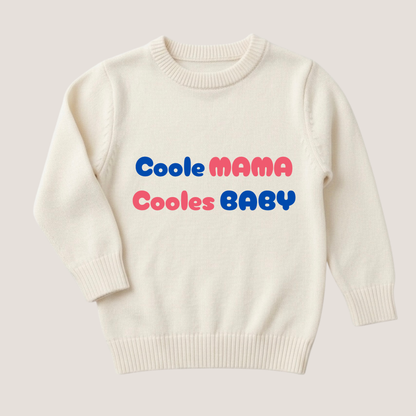 Bügelbild coole Mama cooles Baby; coole Mama cooles Kind