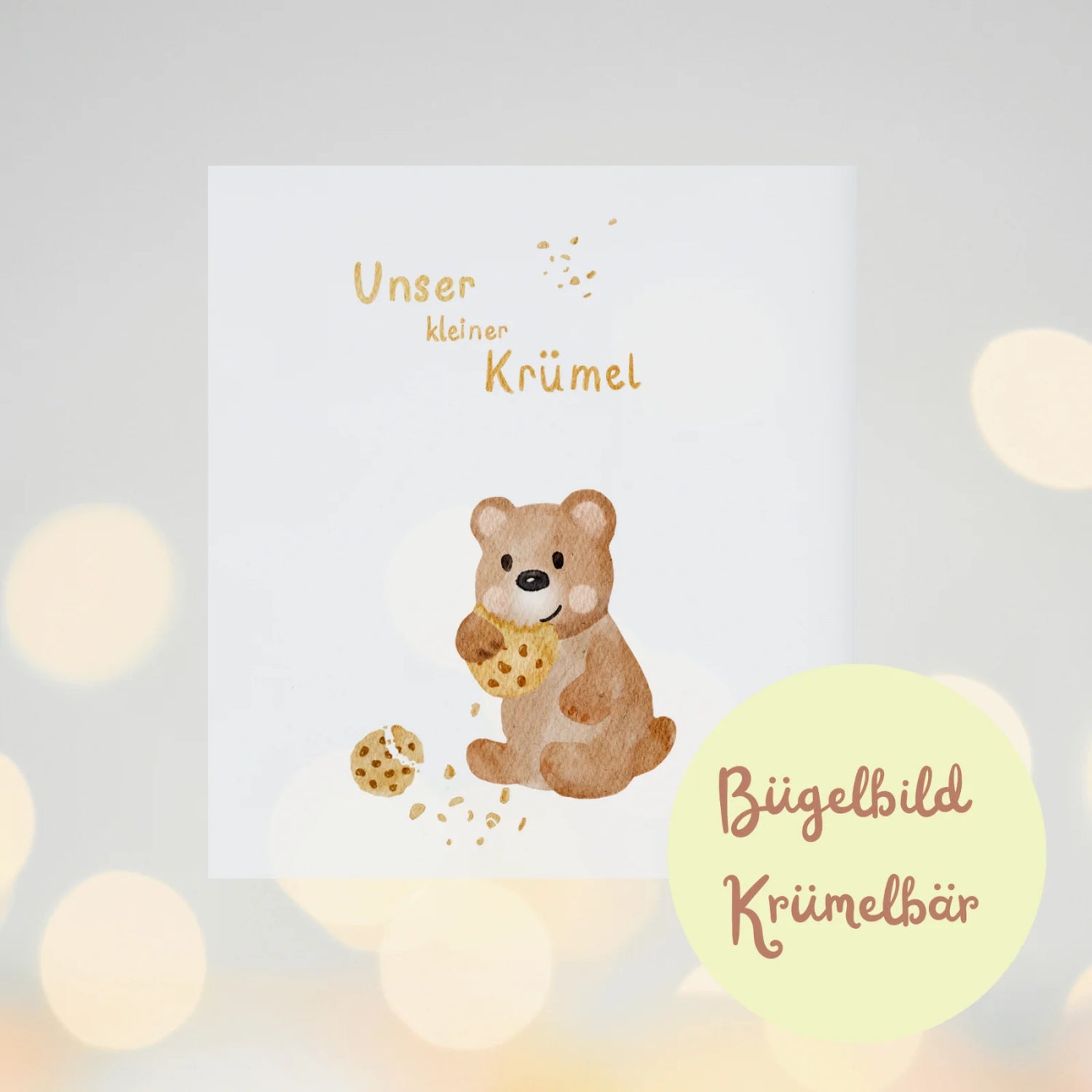 Bügelbild Krümelbär