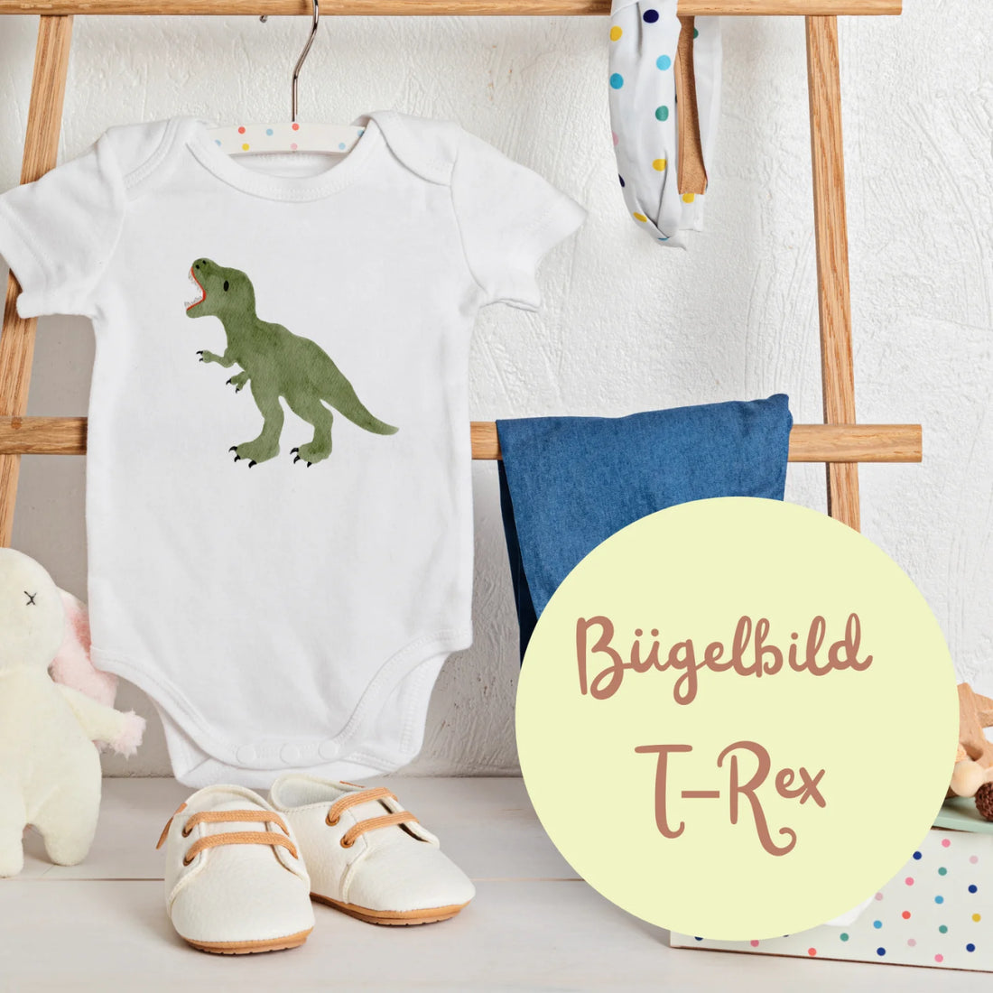 Bügelbild T–Rex – ideal für kleine Dinofans