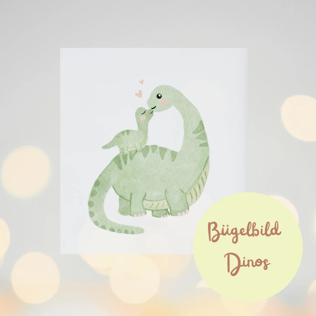 Bügelbild Dinos – ideal für Mama &amp; Mini