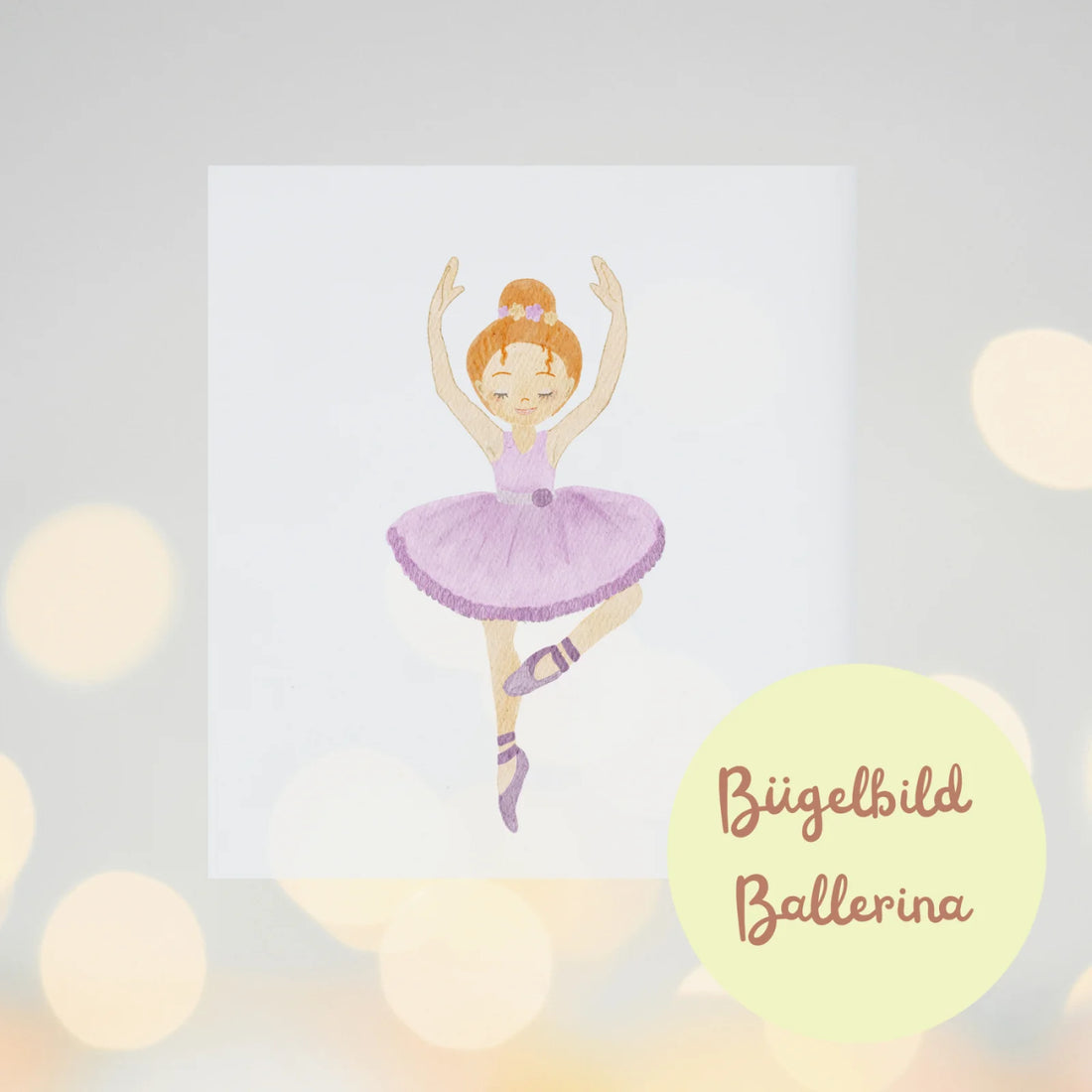 Bügelbild Ballerina