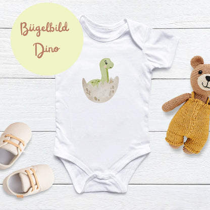 Bügelbild Babydino aus dem Ei – ideal für kleine Dinofans