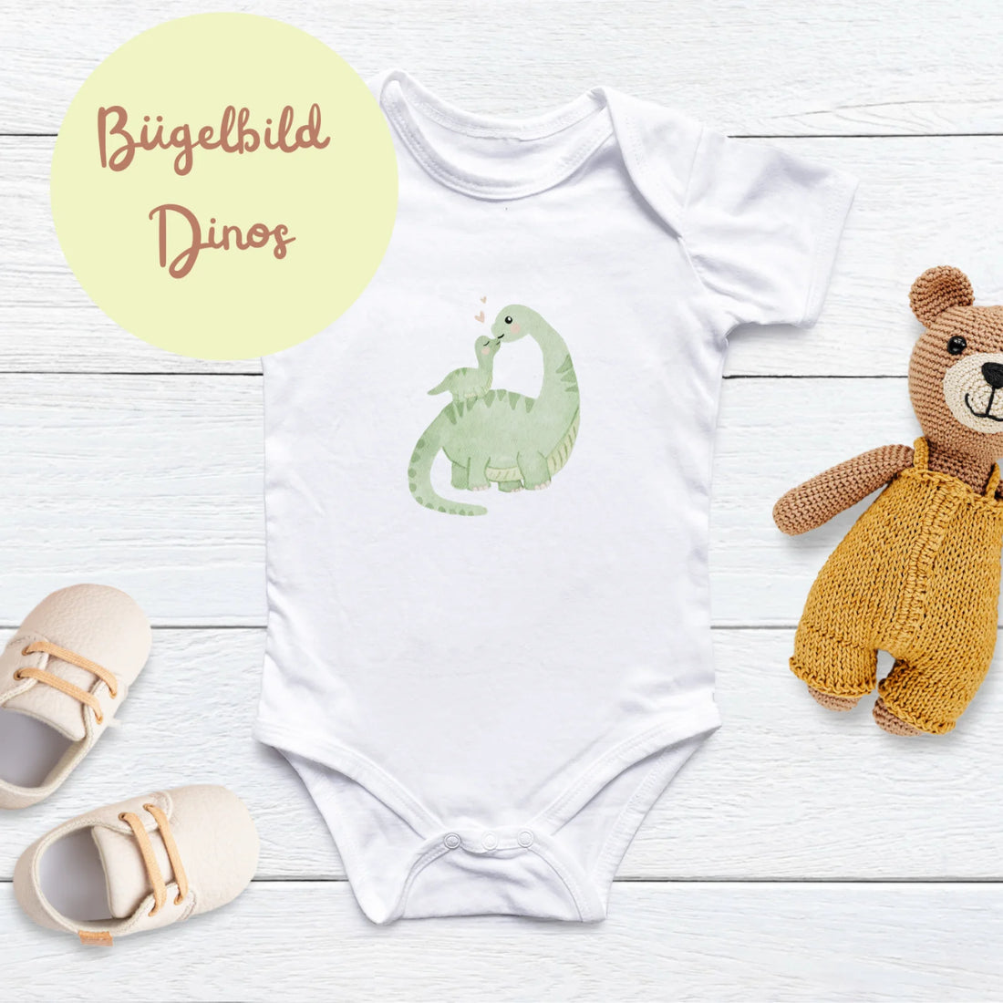 Bügelbild Dinos – ideal für Mama &amp; Mini