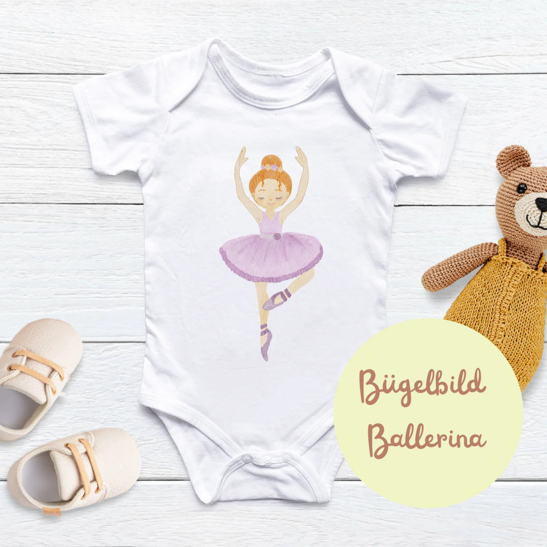 Bügelbild Ballerina