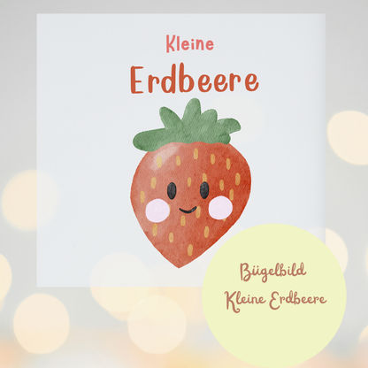 Bügelbild Kleine Erdbeere