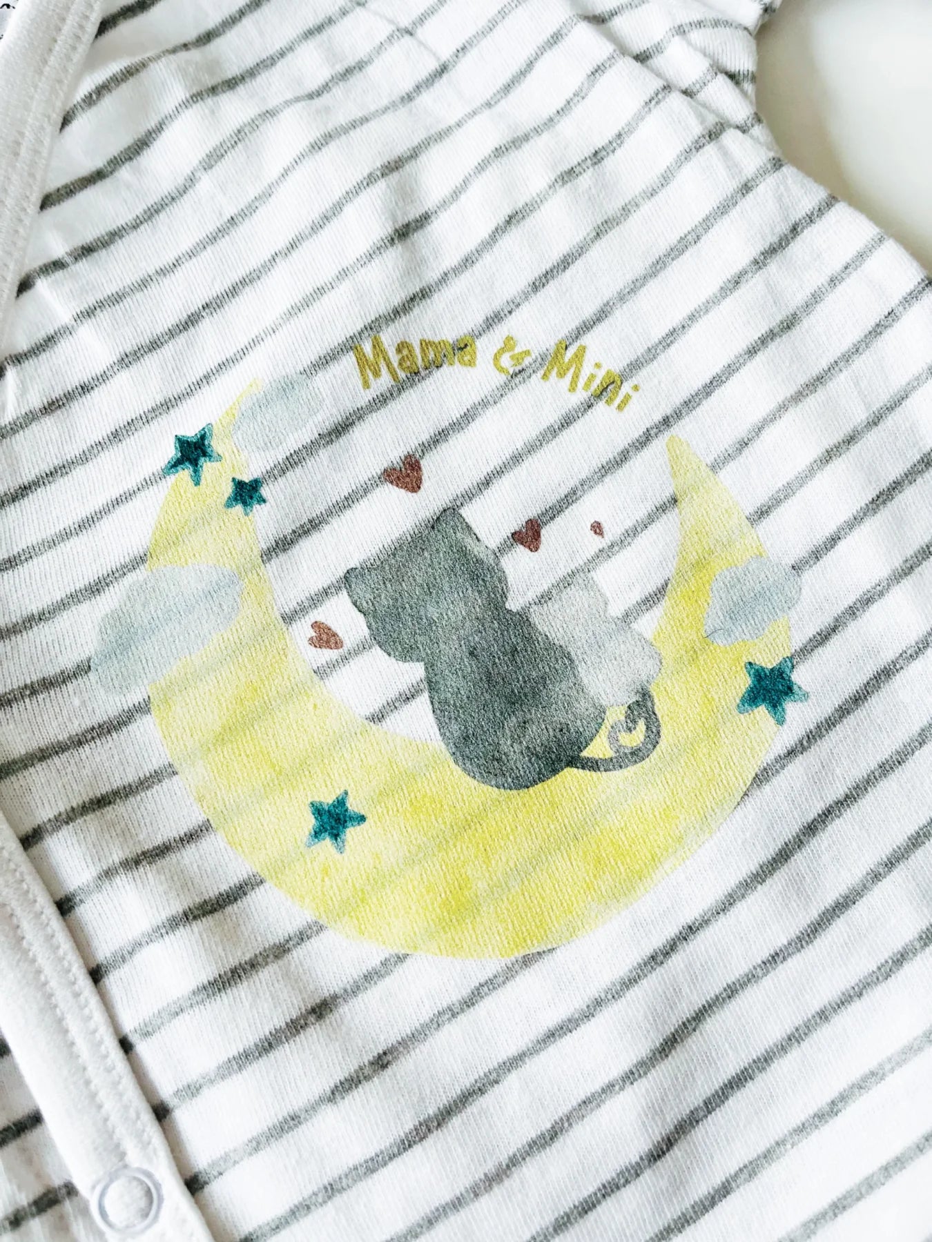 Bügelbild Mama &amp; Mini – Katzen auf dem Mond