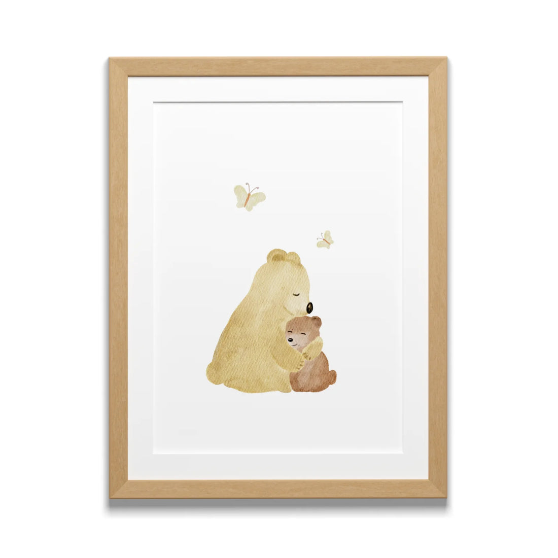 Bären Umarmung Kinderposter A4
