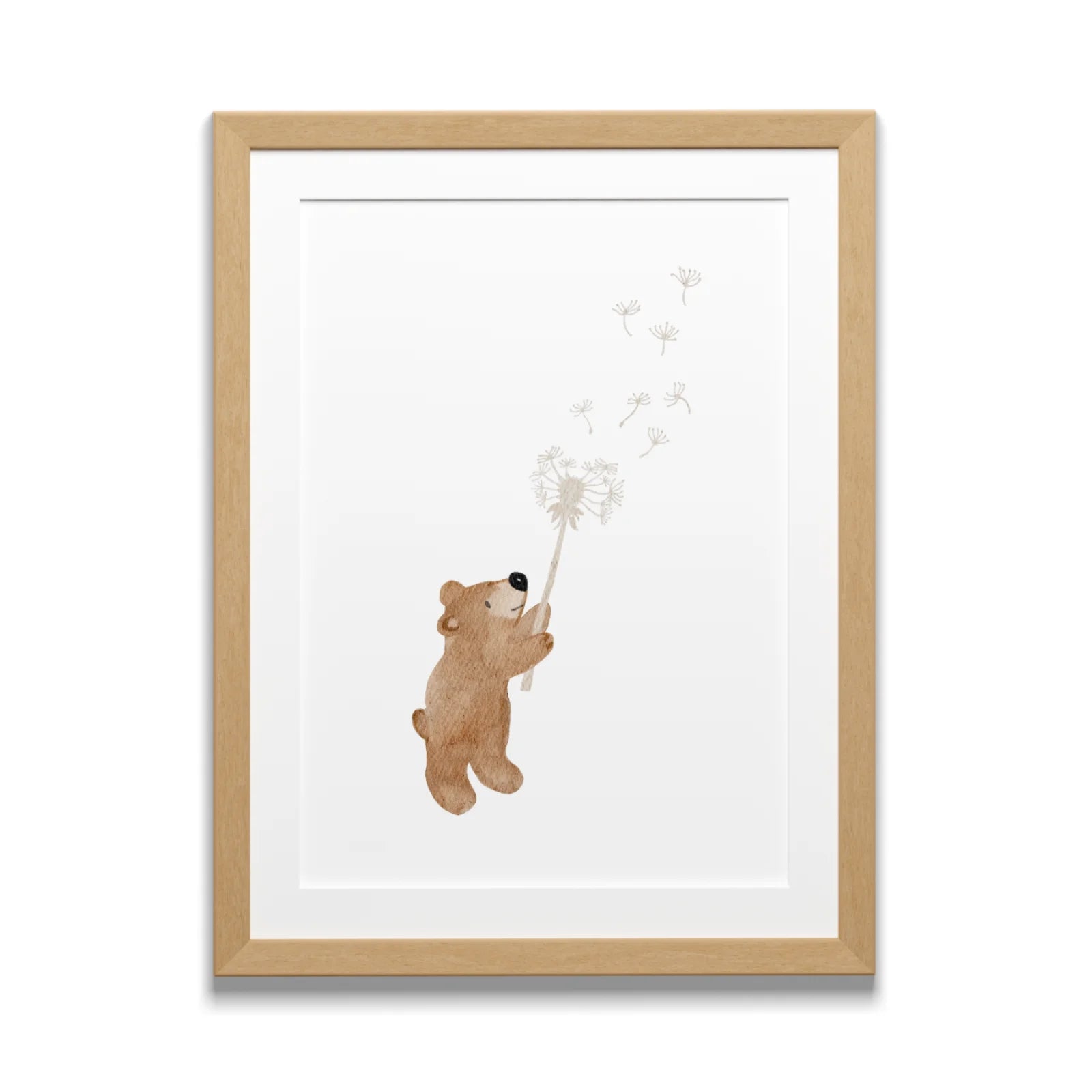 Posterset Pusteblume Bär, Igel