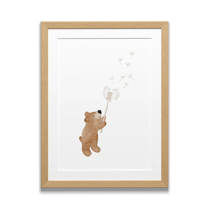 Posterset Pusteblume Bär, Igel