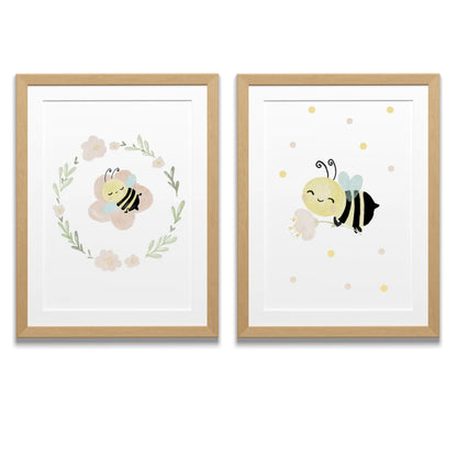 Posterset Bienen fürs Kinderzimmer