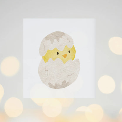 Bügelbild Osterküken aus dem Ei