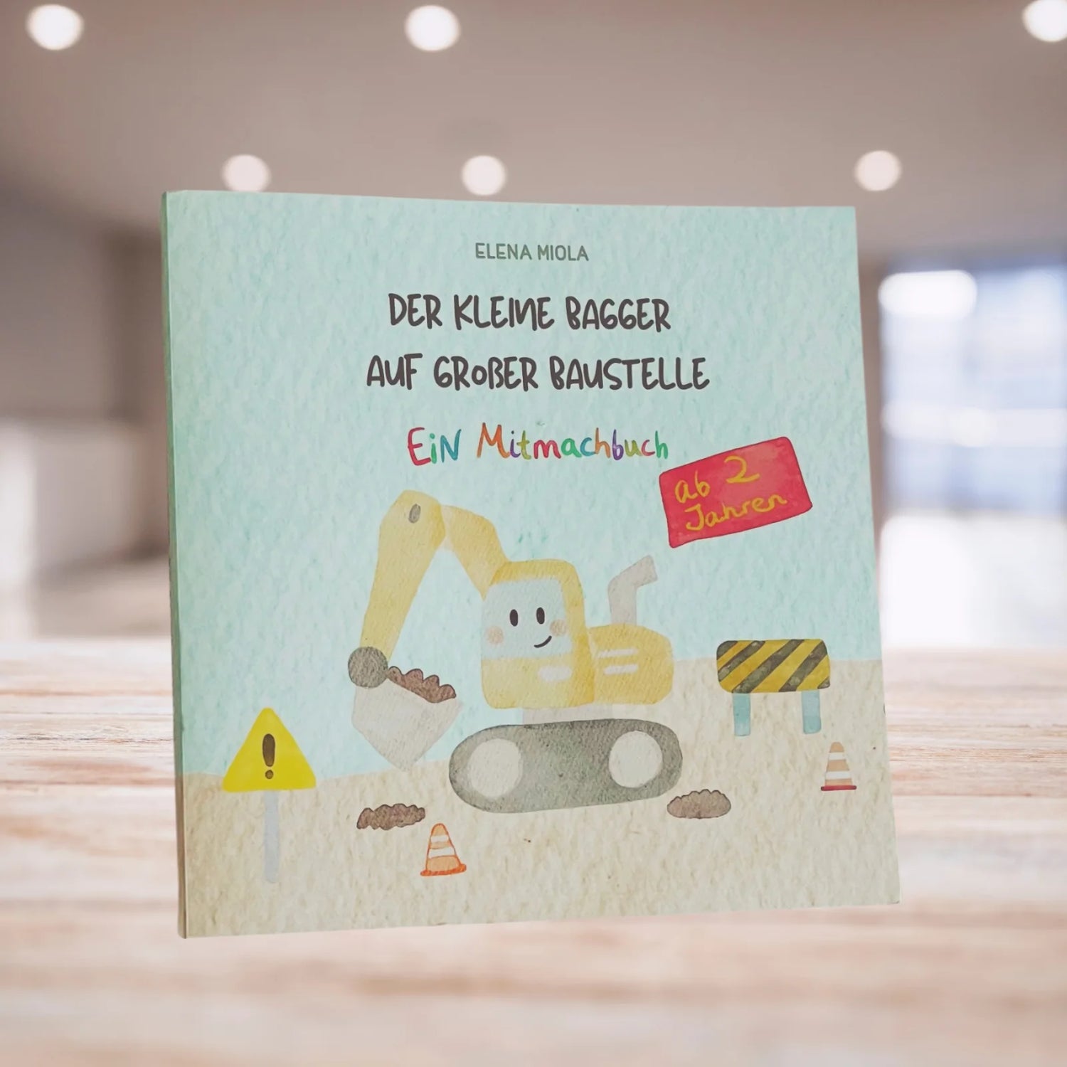 Mitmachbuch „Der kleine Bagger auf großer Baustelle“ für Kinder ab 2 Jahren