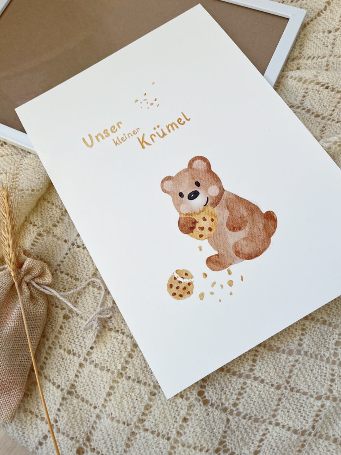 B-Ware Unser kleiner Krümel Bär, Kinderposter A4