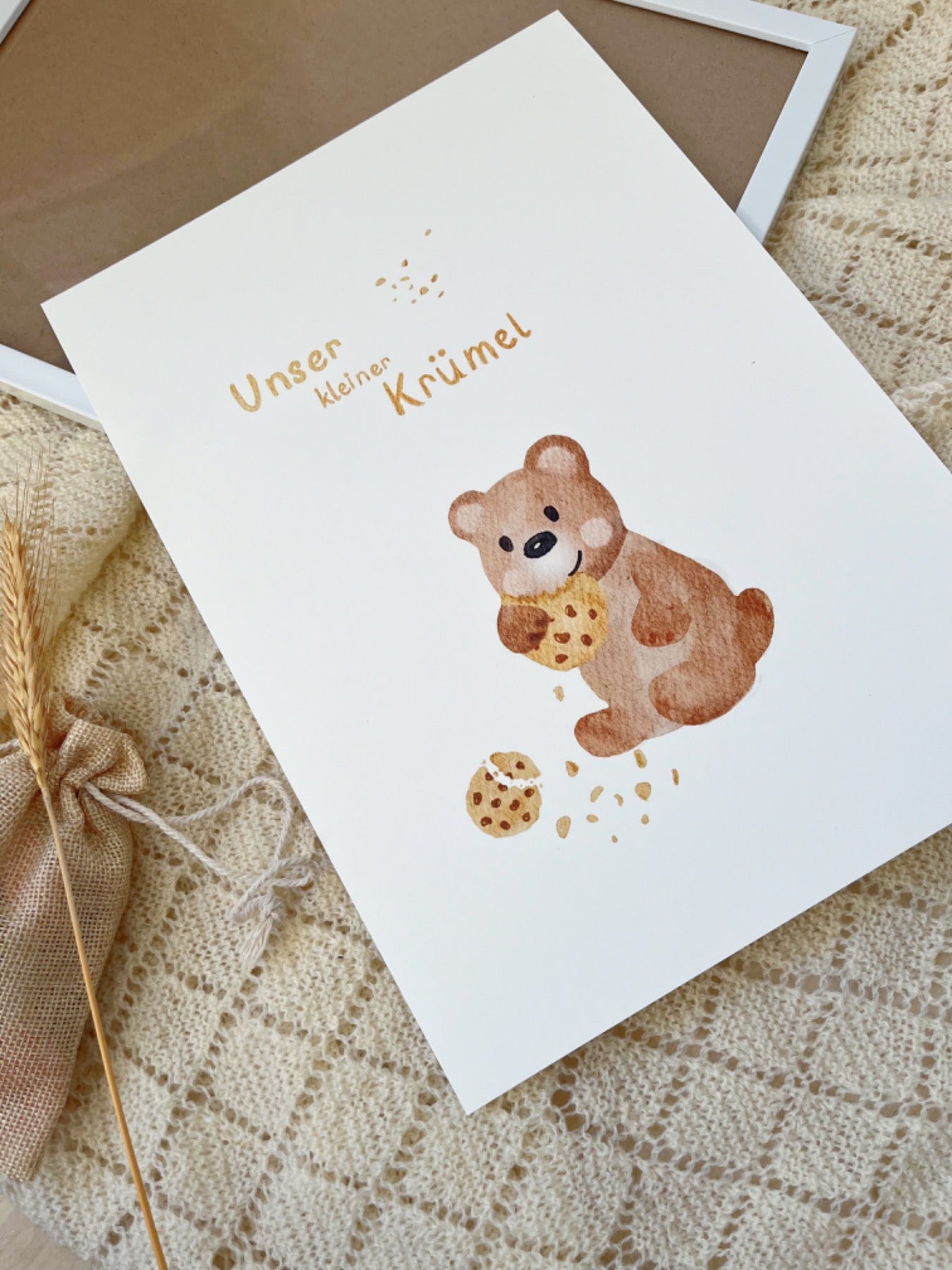 B-Ware Unser kleiner Krümel Bär, Kinderposter A4
