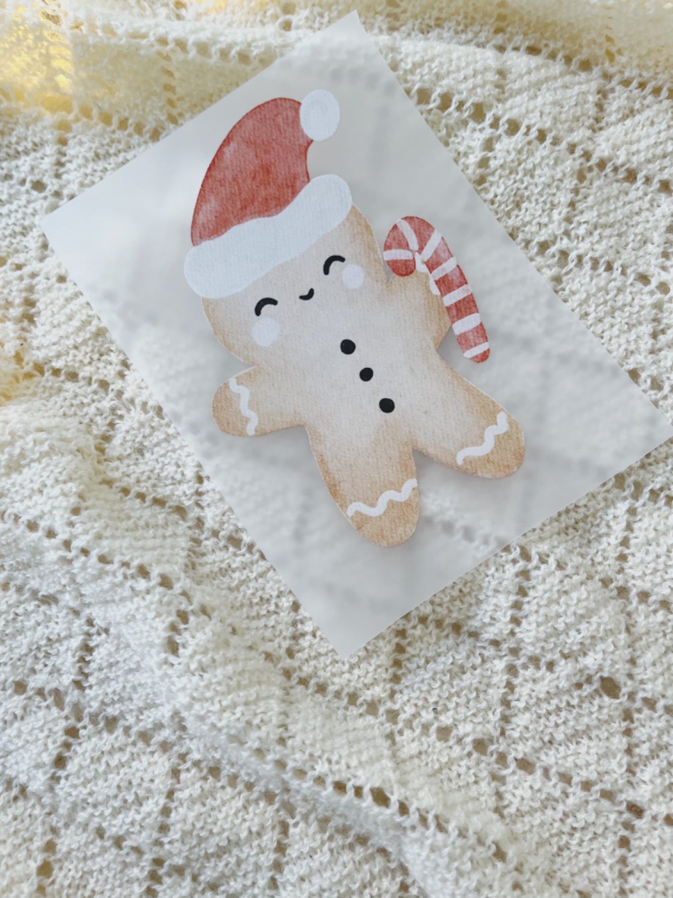 Lebkuchenmann Bügelbild für Weihnachten