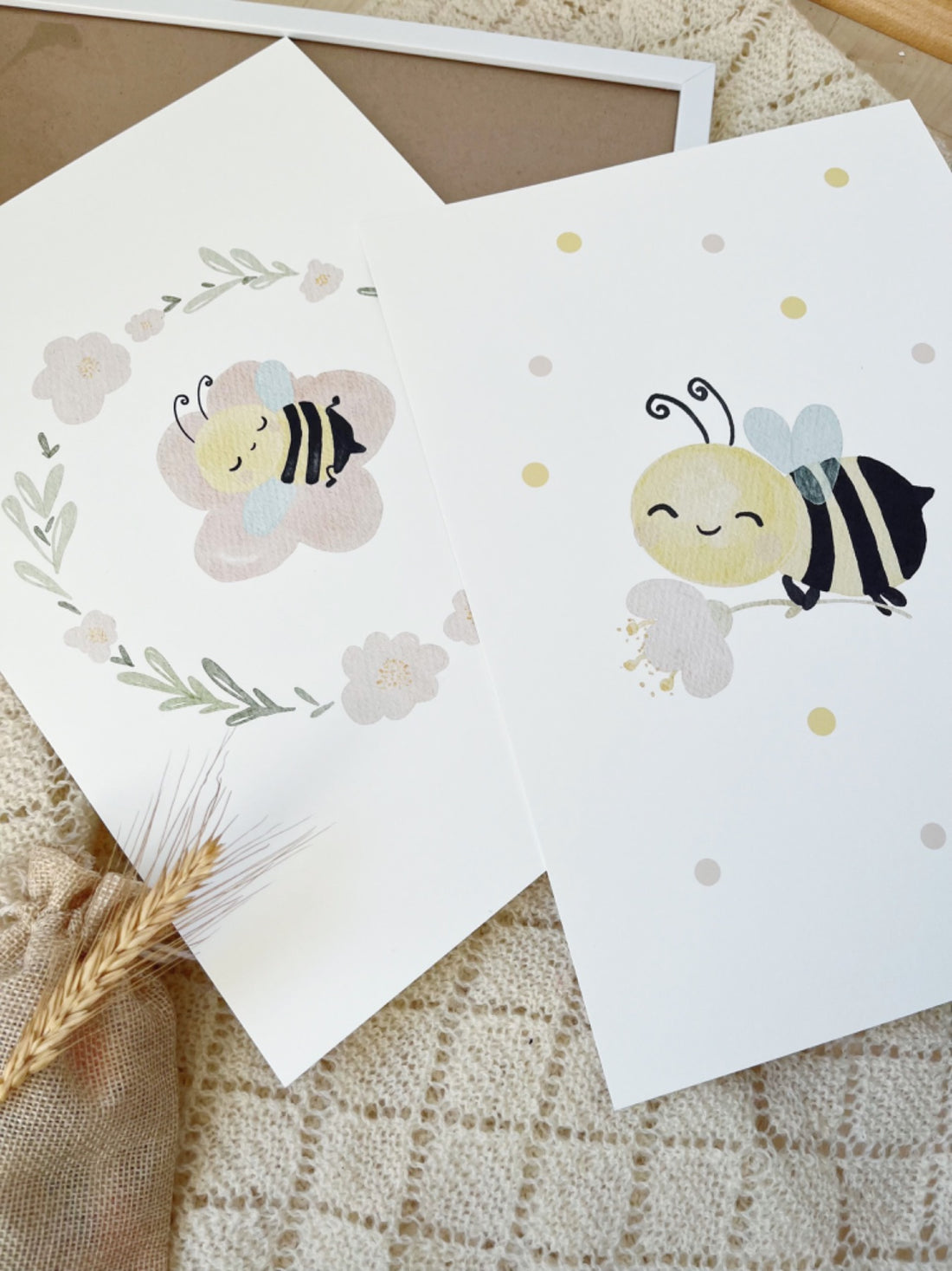 Posterset Bienen fürs Kinderzimmer