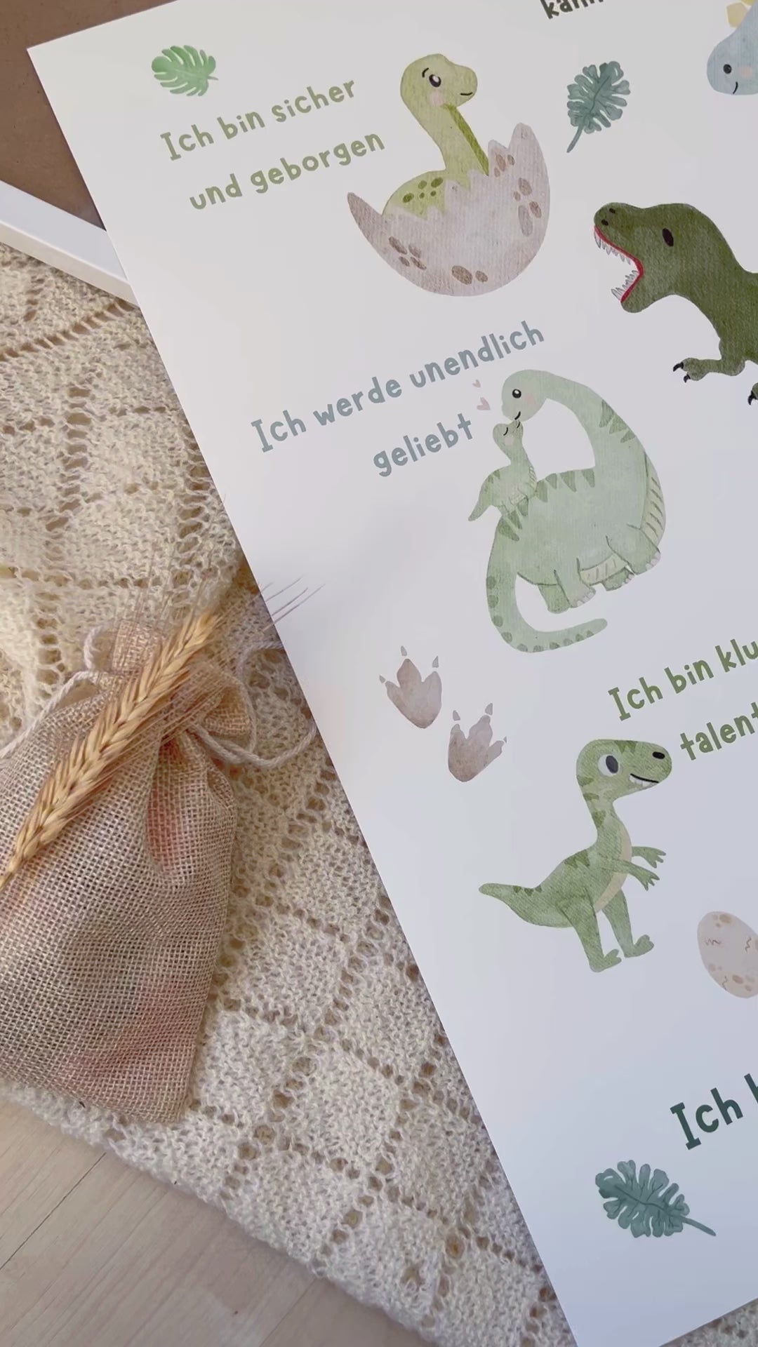 Affirmationsposter Dino A3